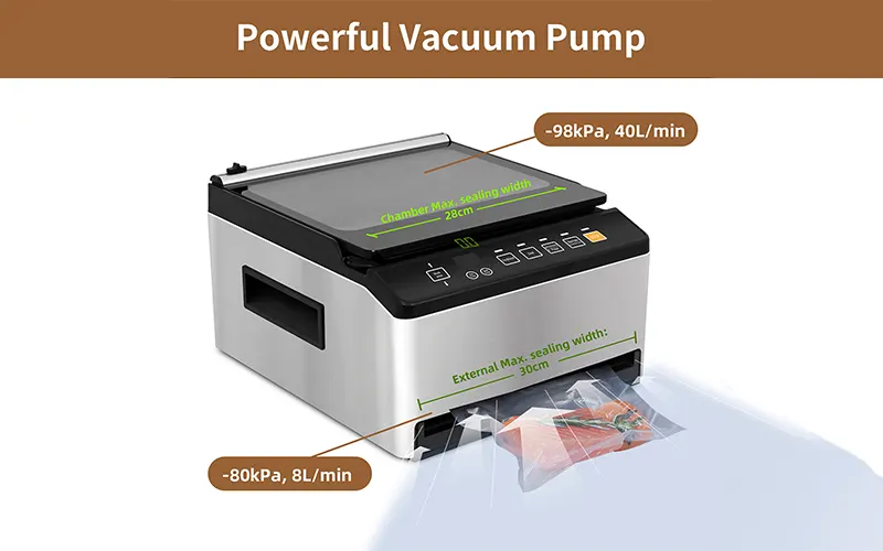Machine commerciale à sceller sous vide