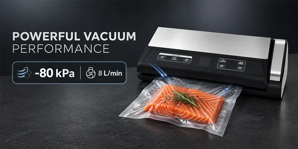 Machine à sceller sous vide alimentaire de 80 kPa